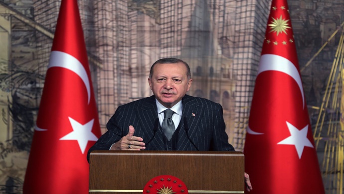 Cumhurbaşkanı Erdoğan,Almanya Başbakanı Merkel ile bir video konferans görüşmesi gerçekleştirdi