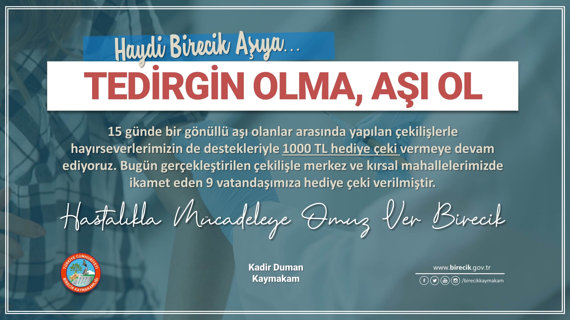 15 günde bir gönüllü aşı olanlar arasında yapılan çekilişlerler devam ediyor