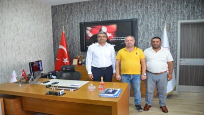 Mehmet Tevfik Gülsoy `dan Birecik Devlet Hastenesi Başhekimi Uzm. Dr. Müslüm Şahin `e ziyaret