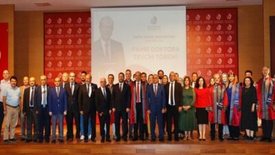 Cumhurbaşkanı Ersin Tatar’a, Ankara OSTİM Teknik Üniversitesi rektörlüğü tarafından “fahri doktor” unvanı tevdi edildi