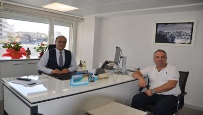 Mehmet Tevfik Gülsoy, Halkbank Halfeti Şube Müdürü Cenap Rehber `i Ziyaret Etti
