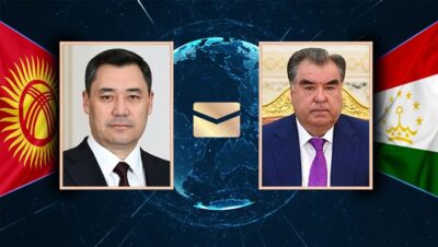 Президент Таджикистана Эмомали Рахмон поздравил Президента Садыра Жапарова и народ Кыргызстана с Днем независимости