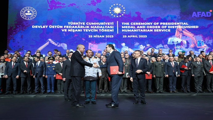 Ceremony of presenting state awards by the President of Turkey