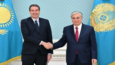 President Kassym-Jomart Tokayev receives Olivier Becht, co-Chairman of the Kazakh-French Intergovernmental Commission