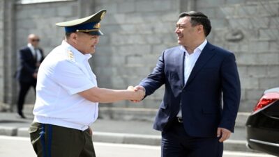 Президент Садыр Жапаров открыл новое здание Координационного центра по обеспечению кибербезопасности ГКНБ