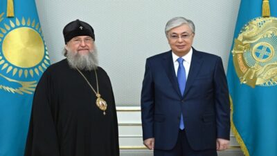 Президент принял митрополита Астанайского и Казахстанского Александра