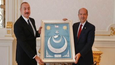 Cumhurbaşkanı Ersin Tatar, Azerbaycan Cumhurbaşkanı İlham Aliyev ile görüştü